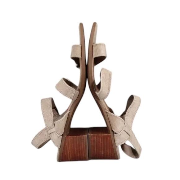 Steve Madden Shoe Women 8.5 Sandal Fashion Block Heel Buckle Strap Leather Rayme - Picture 8 of 12